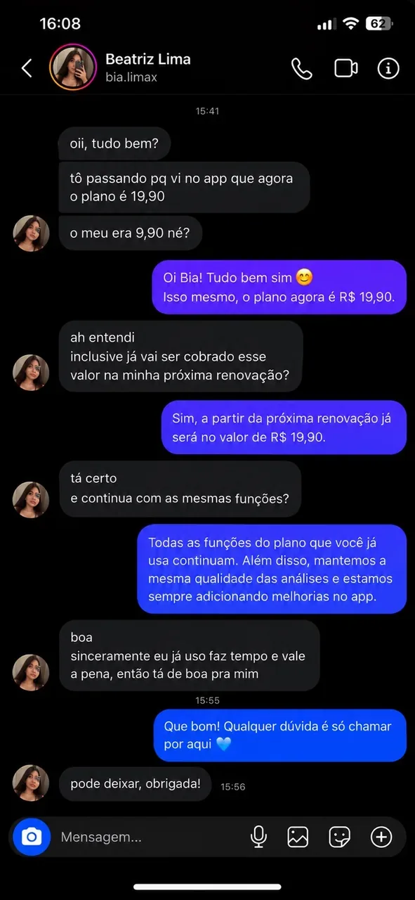 Conversa no Instagram com Beatriz Lima