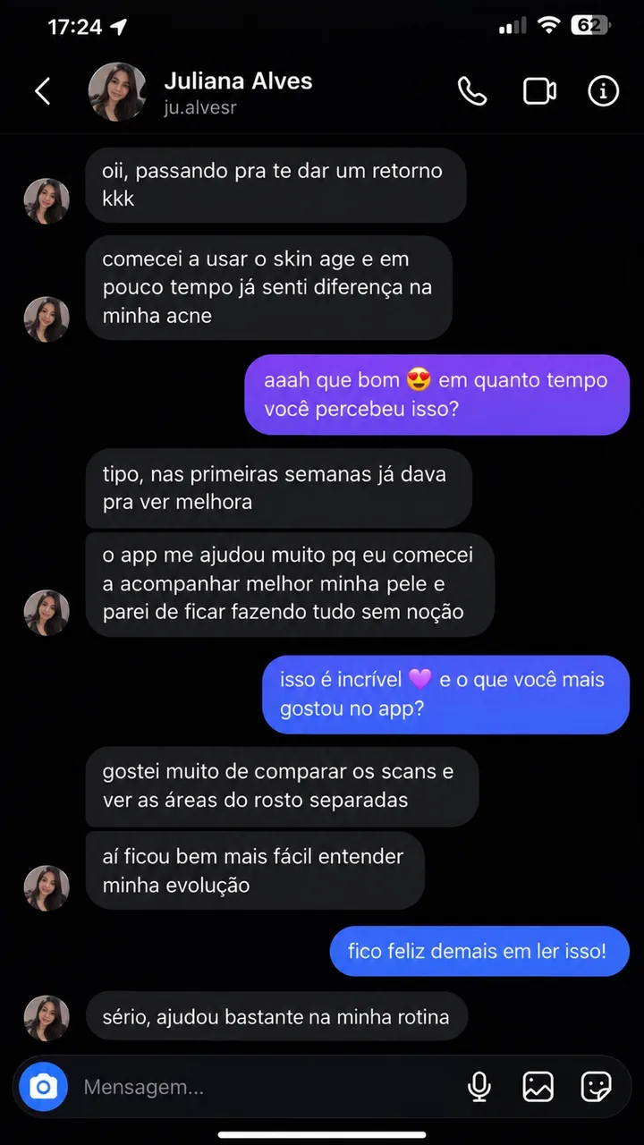 Conversa no Instagram com Juliana Alves