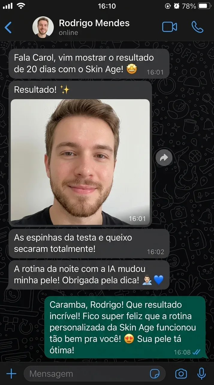 Conversa no WhatsApp com Rodrigo Mendes